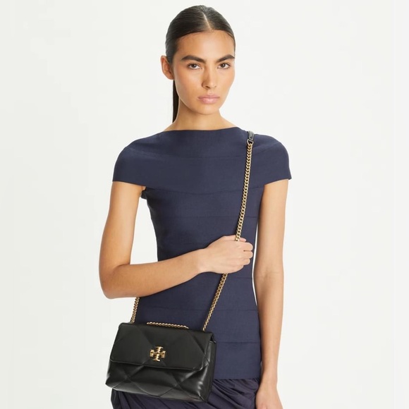 Tory Burch Small Kira Diamond Quilt Convertible Shoulder Bag - Picture 15 of 15